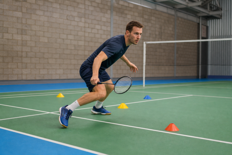 Badminton-Beinarbeit: Laufwege und Übungen